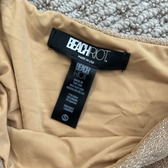 Beach riot one piece cut out Celine tan small - Picture 3 of 3